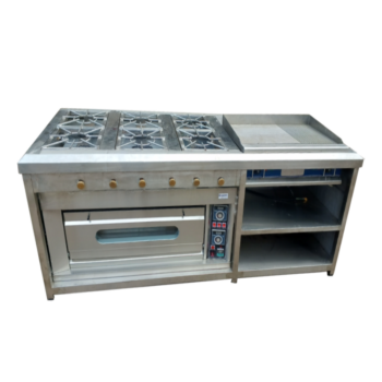 Combined Jiko with Hot Plate / Griddle & Electric Oven