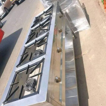 4 Burner Stainless Steel Commercial Gas Cooker