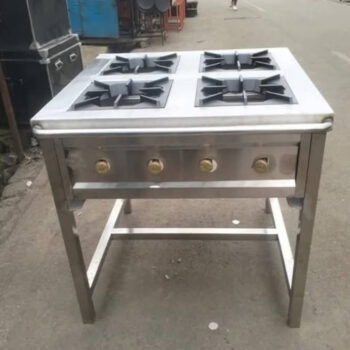 Stainless Steel 4 Burner Gas Cooker