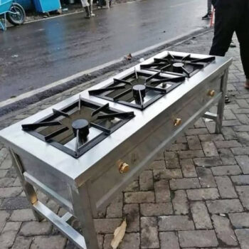 Stainless Steel 3 Burner High Pressure Gas Cooker
